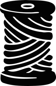 Knitting sewing symbols thread yarn skein needlework icon vector 스톡 일러스트