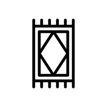 Knitting thin line icon Stock Illustration