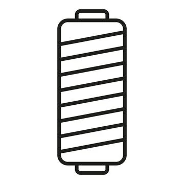 Knitting thread icon outline vector. Wool knit 스톡 일러스트