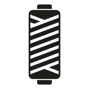 Knitting thread icon simple vector. Wool knit 스톡 일러스트