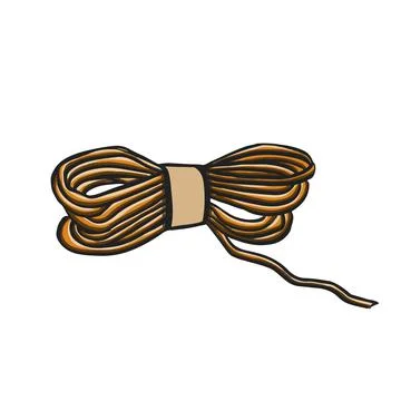 Knitting threads for needlework hobby illustration vector Illustrazione stock