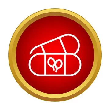 Knitting tools capsule icon representing handmade hobby Stock Illustration