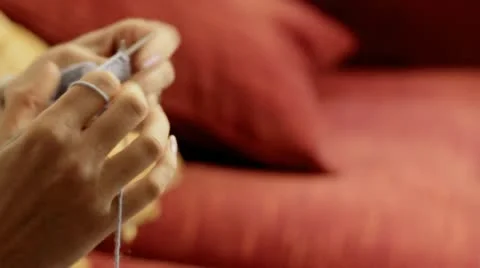 Knitting Tracking Shot 스톡 동영상 11077004