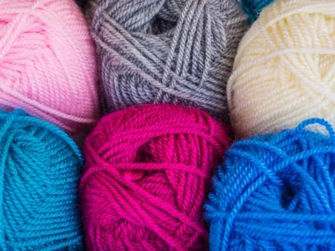 Knitting wool Stock Photos