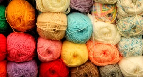 Knitting Wool. Foto stock