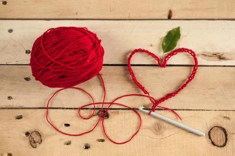 Knitting yarn Stock Photos