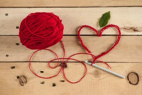 Knitting yarn Stock Photos