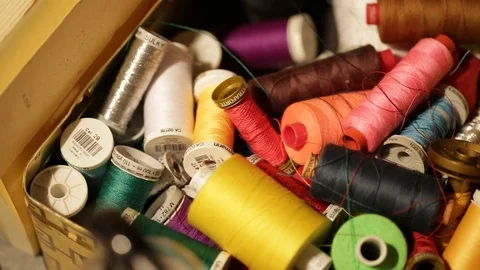 Knitwear factory - box tools Stock Footage 91069480