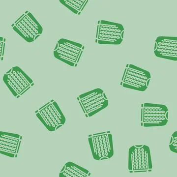 Knitwear knitting wool glyph vector seamless pattern Stock Illustration
