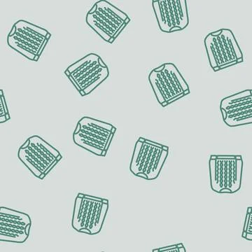 Knitwear knitting wool line vector seamless pattern Stock Illustration