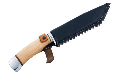 Knives Isolated on a White Background Stock Photos