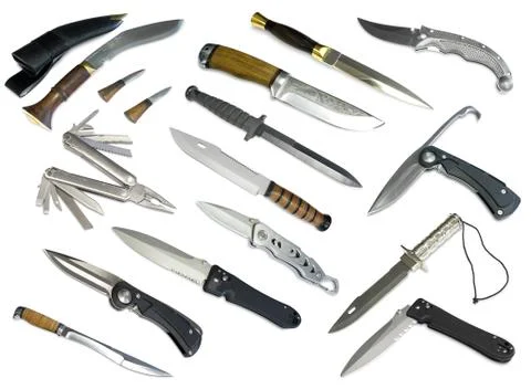 Knives set Stock Photos