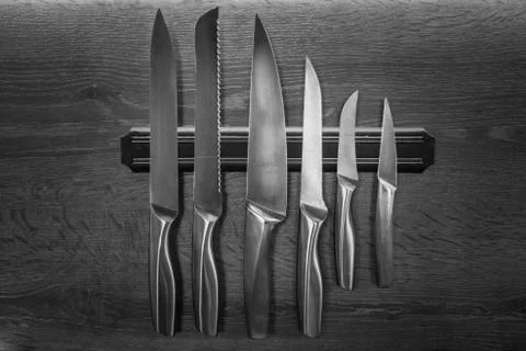 Knives on a wall Stock Photos