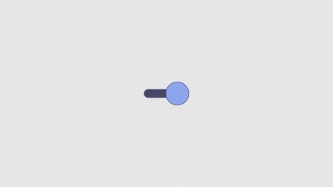 Knob control adjustment flat UI overlay element animation Stockbeeldmateriaal 337037770