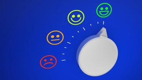 Knob with different sections for satisfaction Stock Illustration