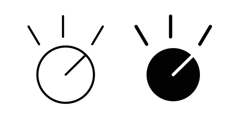 Knob icon graphic element. web icon set Stock-Illustration