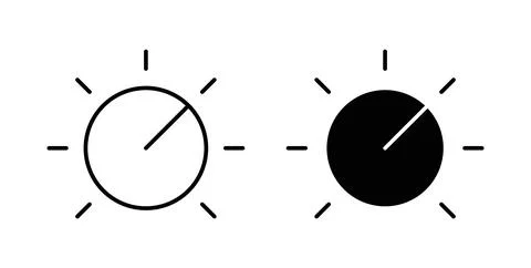 Knob icon symbol. Flat Vector illustration Stockillustratie