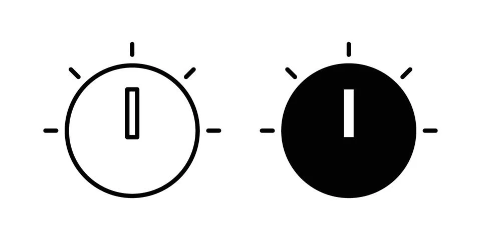 Knob icon vector design illustrations 스톡 일러스트