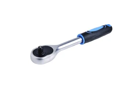 Knob for socket wrench, nut ratchet close up isolate Stock Illustration