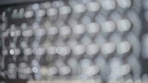 Knobs on audio editing panel in recording studio, switch focus 動画素材 213985348