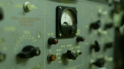 Knobs, Bulbs and Meters of Soviet Radio Electronic Devices Video stock 293745735