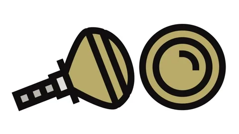 Knobs pull hardware furniture fitting color icon animation 스톡 동영상 326097998