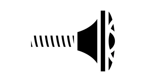 Knobs pull hardware furniture fitting glyph icon animation 스톡 동영상 326745426