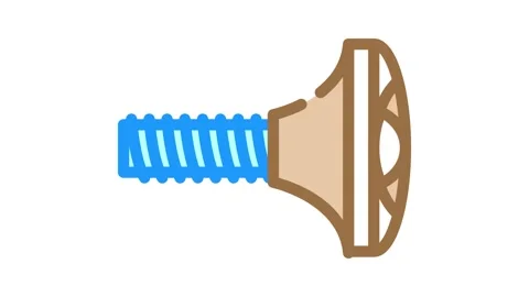 Knobs pull hardware furniture fitting color icon animation 스톡 동영상 327269899