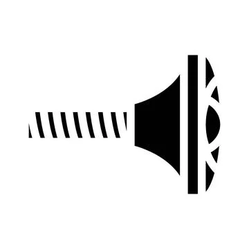 Knobs pull hardware furniture fitting glyph icon vector illustration イラスト素材