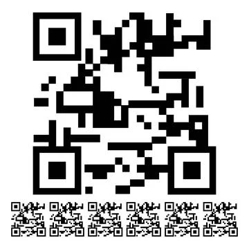 Knobs qr code label cartoon vector graphic Stock Illustration