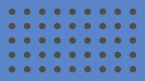 Knobs Turning Randomly Cartoon Vector Background Video stock 92094921
