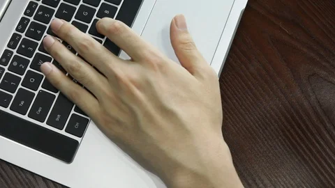 Knock keyboard Stock Footage 119578407