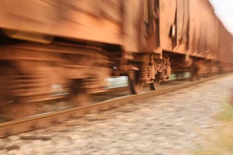 Knock of wheels, train Foto stock