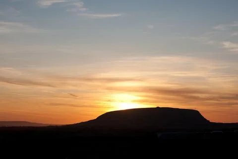 Knocknarea at Sunset Stock Photos