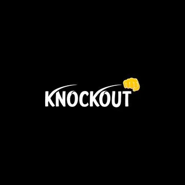 Knockout logo Stock Illustration