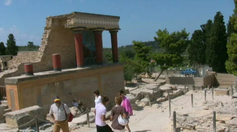 Knossos Palace Video stock 505094