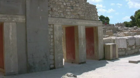 Knossos Palace Stock Footage 505150
