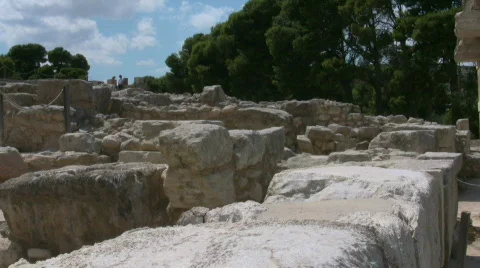 Knossos Palace Stock Footage 505156