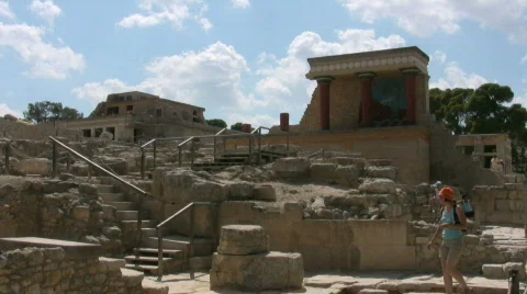 Knossos Palace Stock Footage 507745