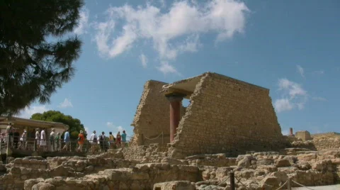 Knossos Palace Stock Footage 507755