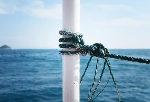 Knot on a boat Stock Photos