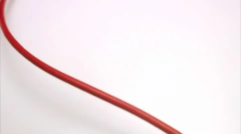 A knot on a computer flex, close-up Stock Footage 11334391