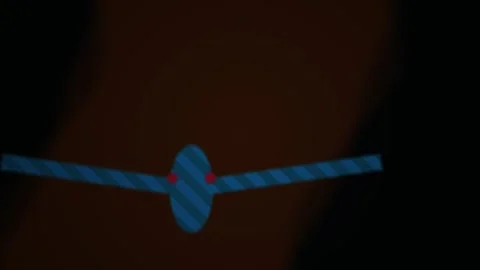 Knot connection blue cord. Stock Footage 337515306