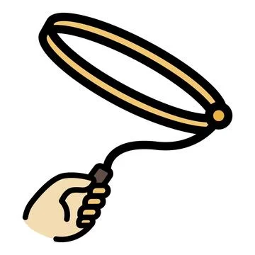 Knot lasso icon vector flat Stock Illustration