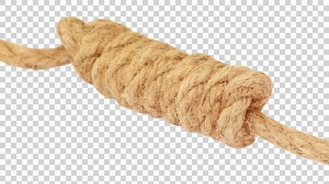 Knot on old rope Stock Photos