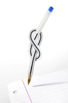 Knot pen Stock Photos