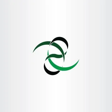Knot ribbon logo abstract vector symbol design element Illustrazione stock