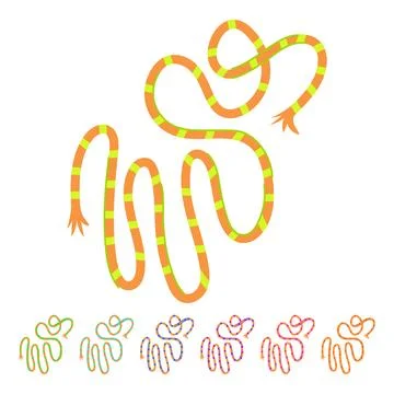 Knot rope vector cartoon graphic 스톡 일러스트