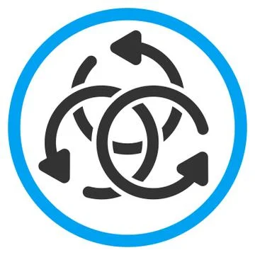 Knot Rotation Rounded Icon イラスト素材