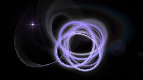 Knot, Violet Thread with Flare Stock Footage 87437148